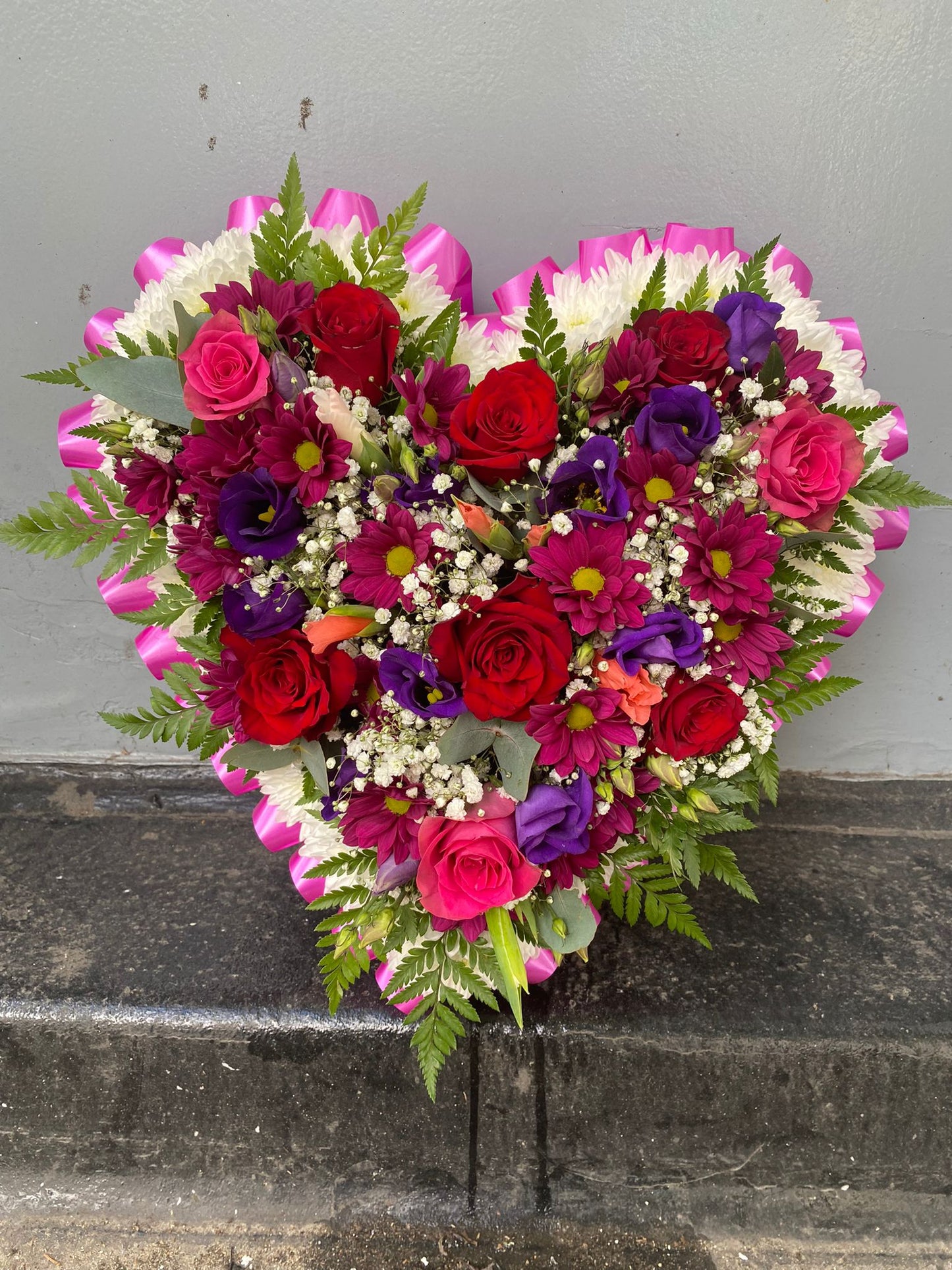 Colourful Open Solid Heart