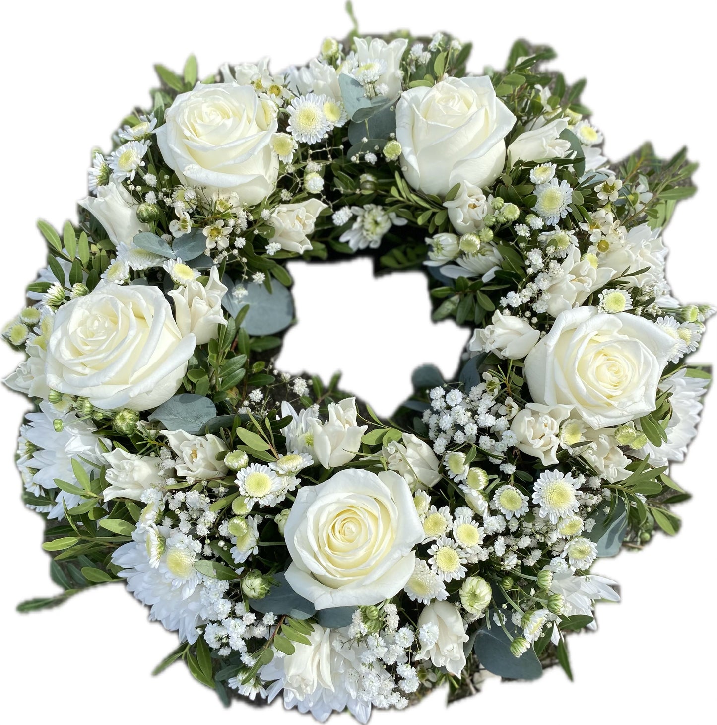 White Rose Classic Wreath