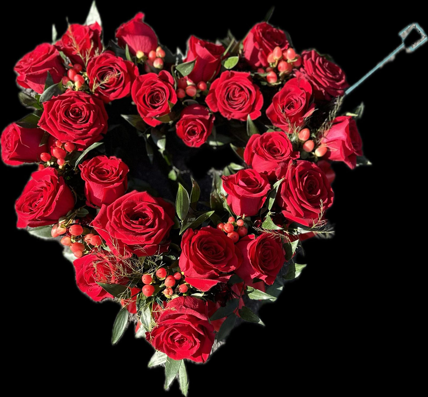 Red Rose Open Heart