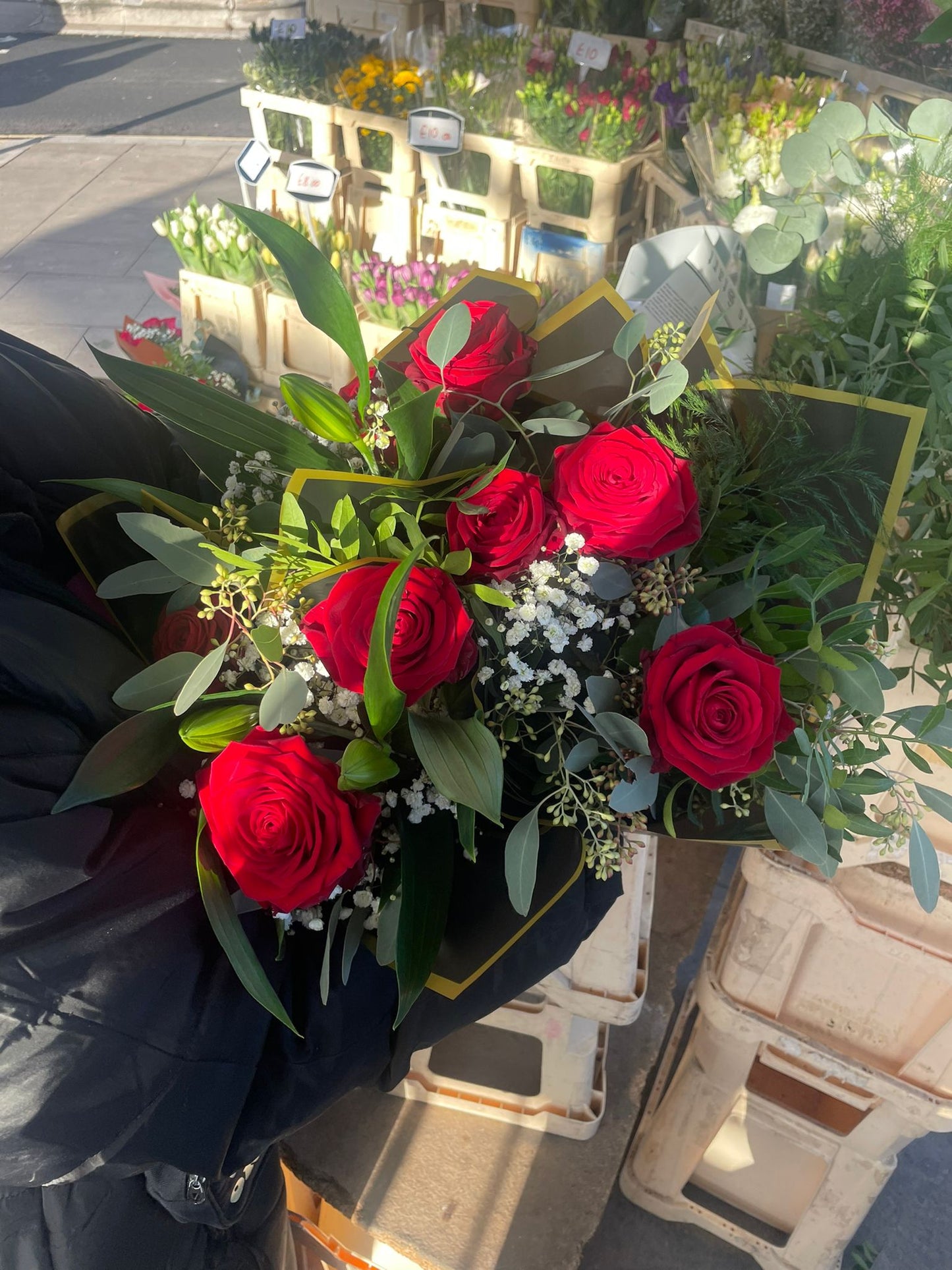 Red Rose Box Bag