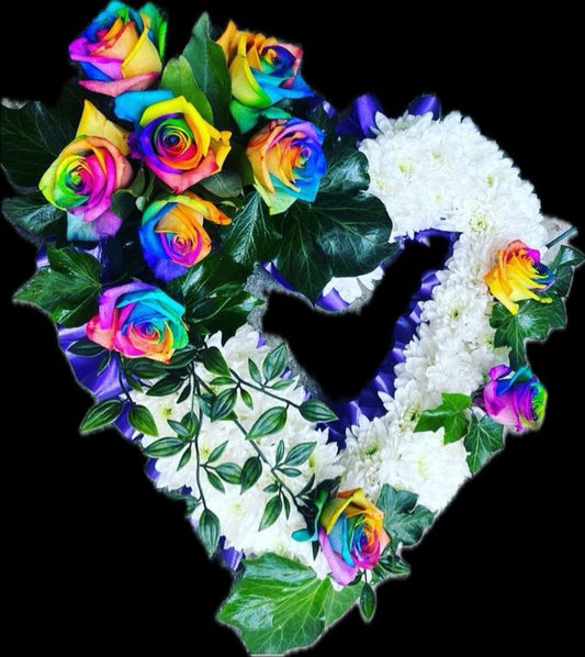 Rainbow Open Heart