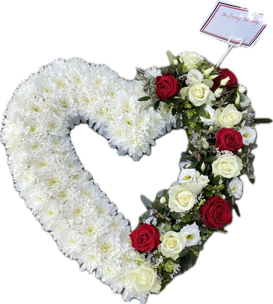 Half Corsage Open Heart