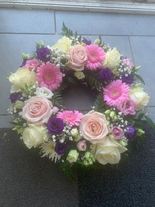Rose and gerbera Wreath