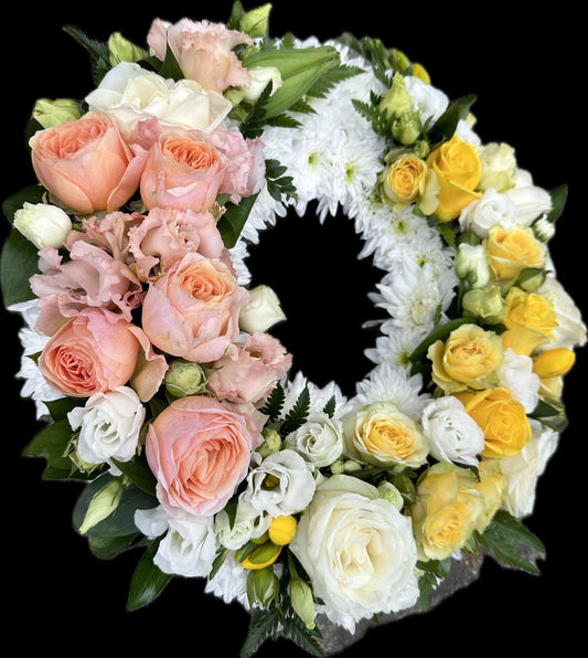 Pink & Yellow Wreath