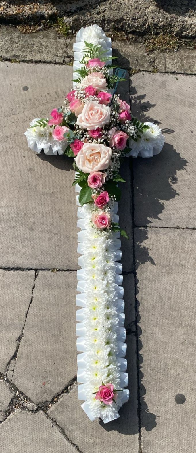 White & Pink Cross