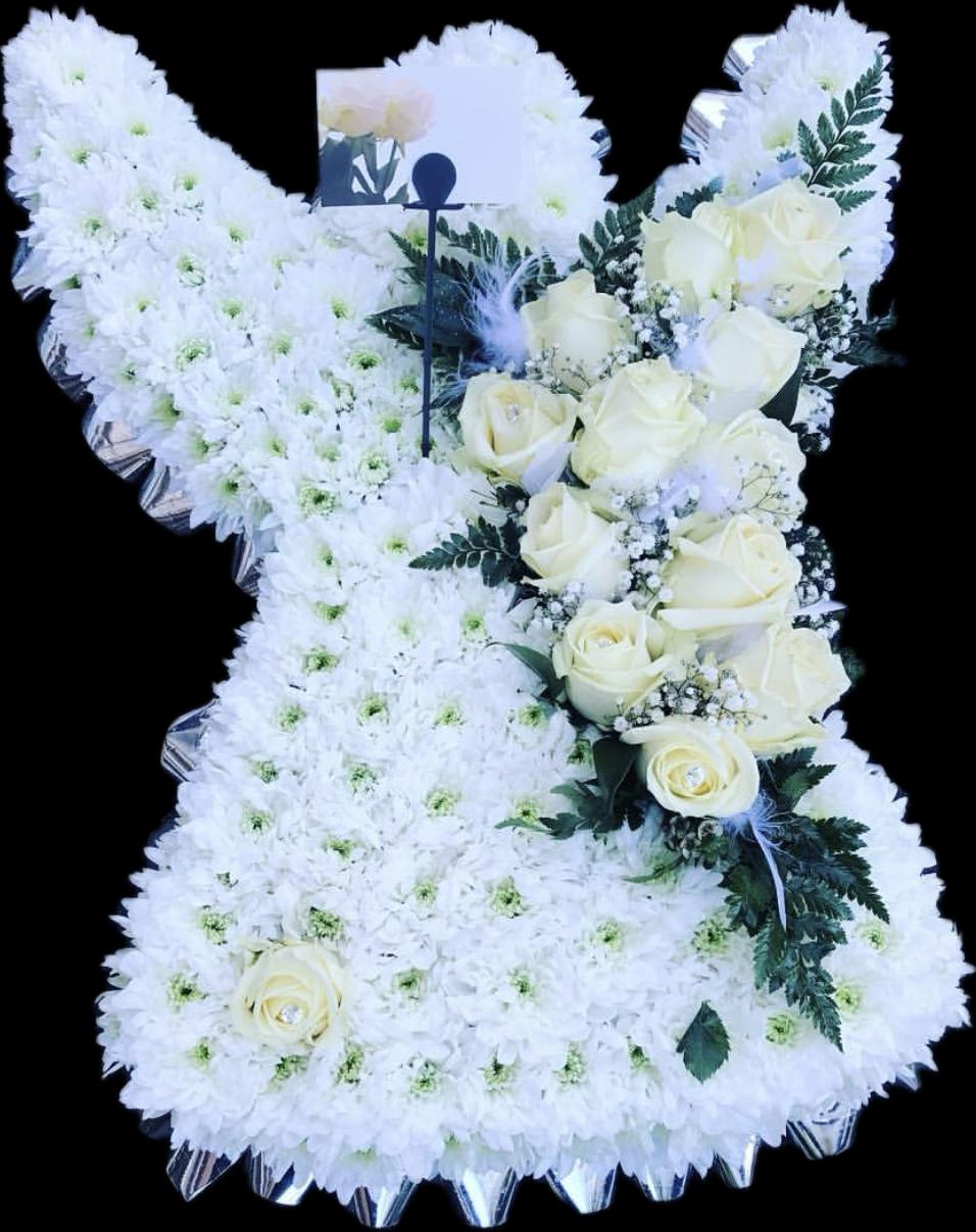 White Angel Floral Tribute