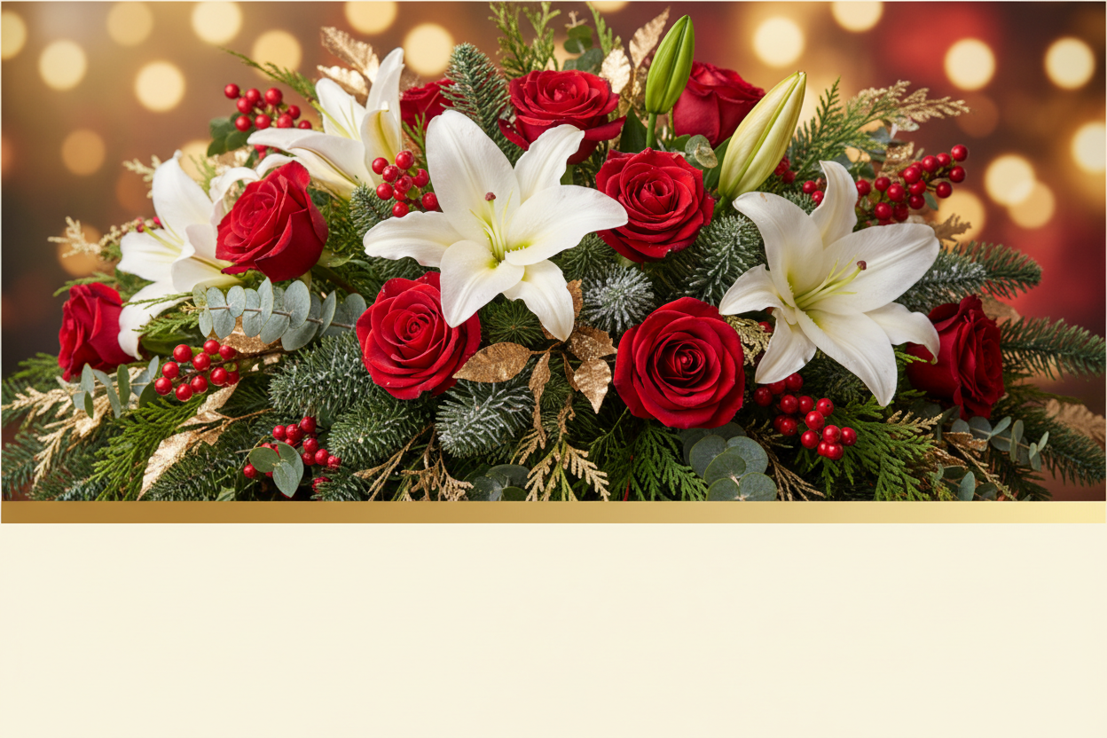 Christmas Bouquet Banner